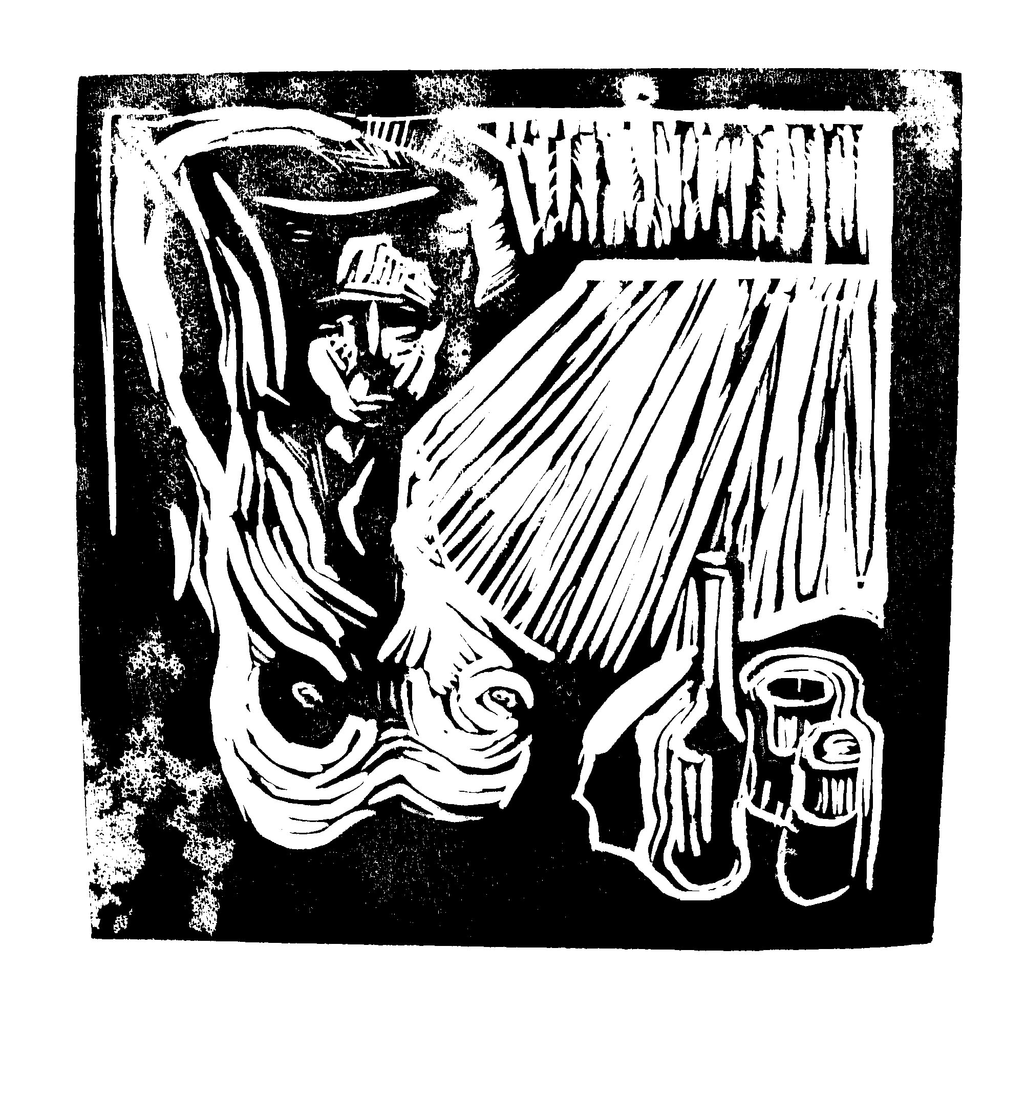 LinoCut Print by Joe Edward